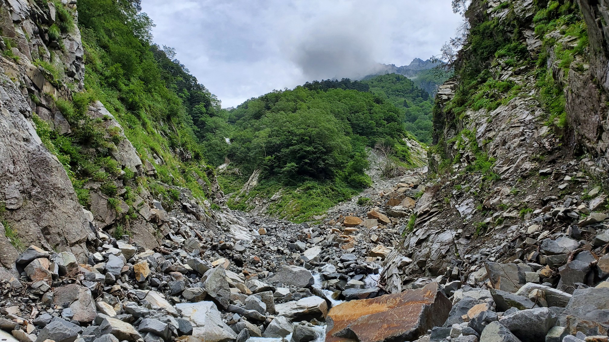 奥穂高岳の白出沢ルートを荷継小屋跡迄 Mhさんの槍ヶ岳 穂高岳 上高地の活動データ Yamap ヤマップ