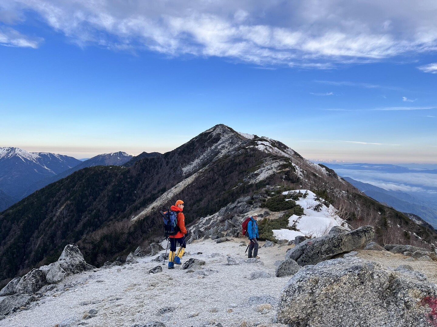 雨のち晴 鳳凰三山