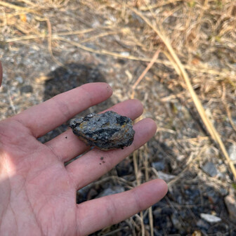 飯塚市 最高所の鉱滓(ボタ)。