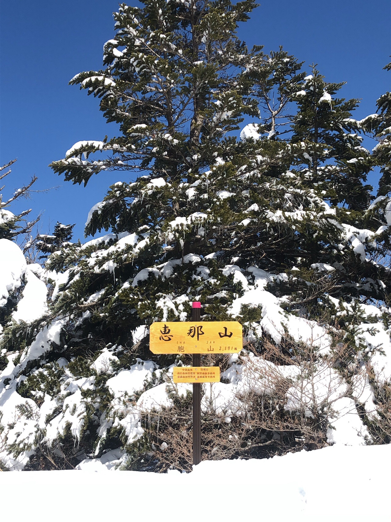 日本画 恵那山 冬 日本画 恵那山 冬