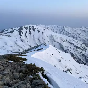 雪倉岳、朝日岳方面