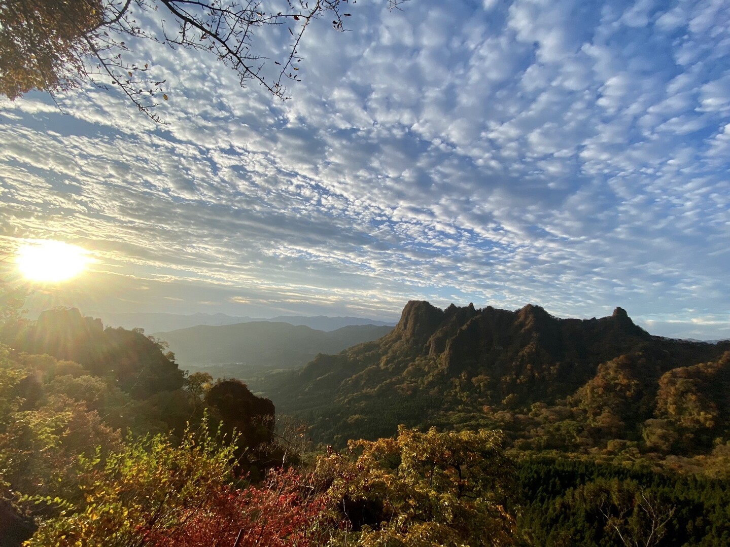 朝日の妙義山 11 08 おやおやあまなすさんの妙義山 天狗岳 相馬岳の活動日記 Yamap ヤマップ