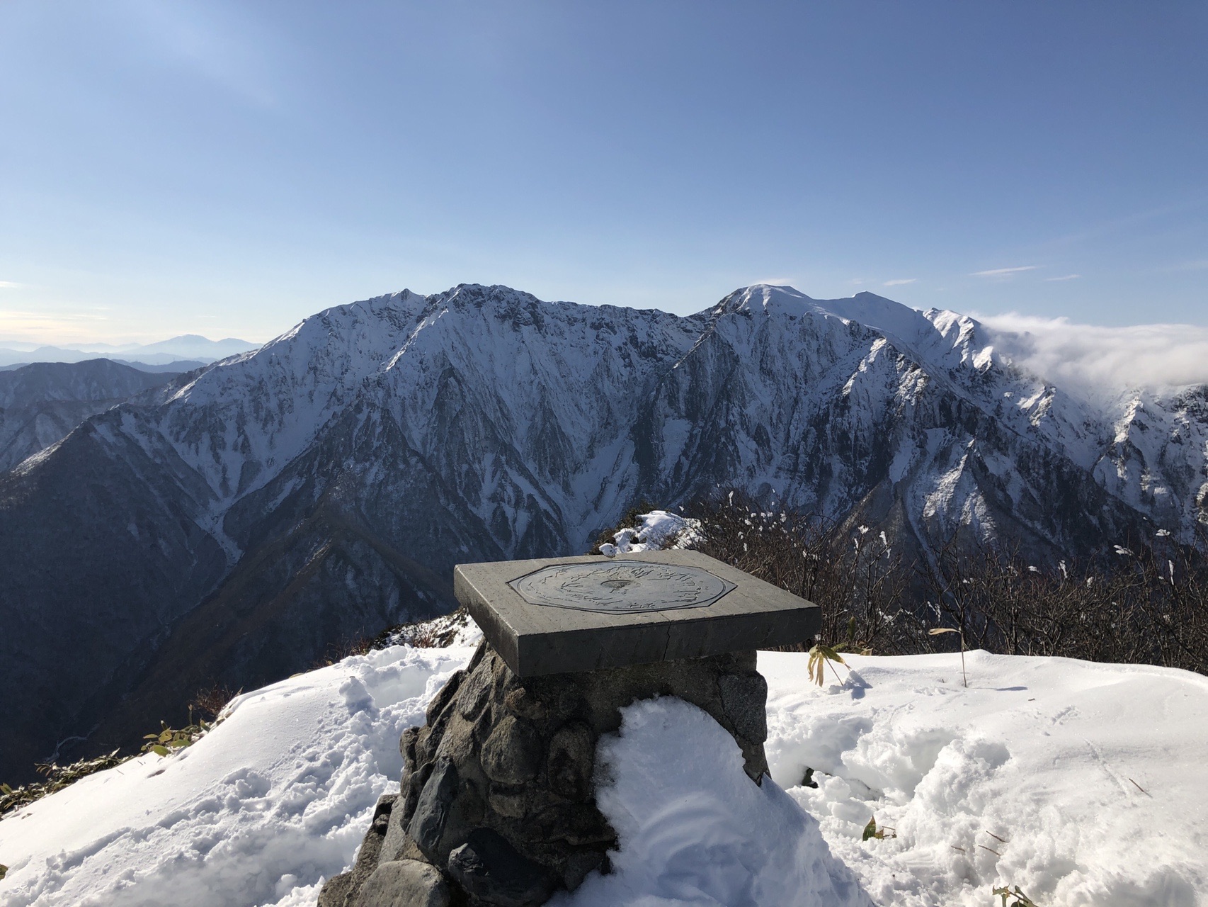 もぐら土合駅から 白毛門で谷川岳を望む ふらんけんさんの朝日岳 群馬県 の活動データ Yamap ヤマップ