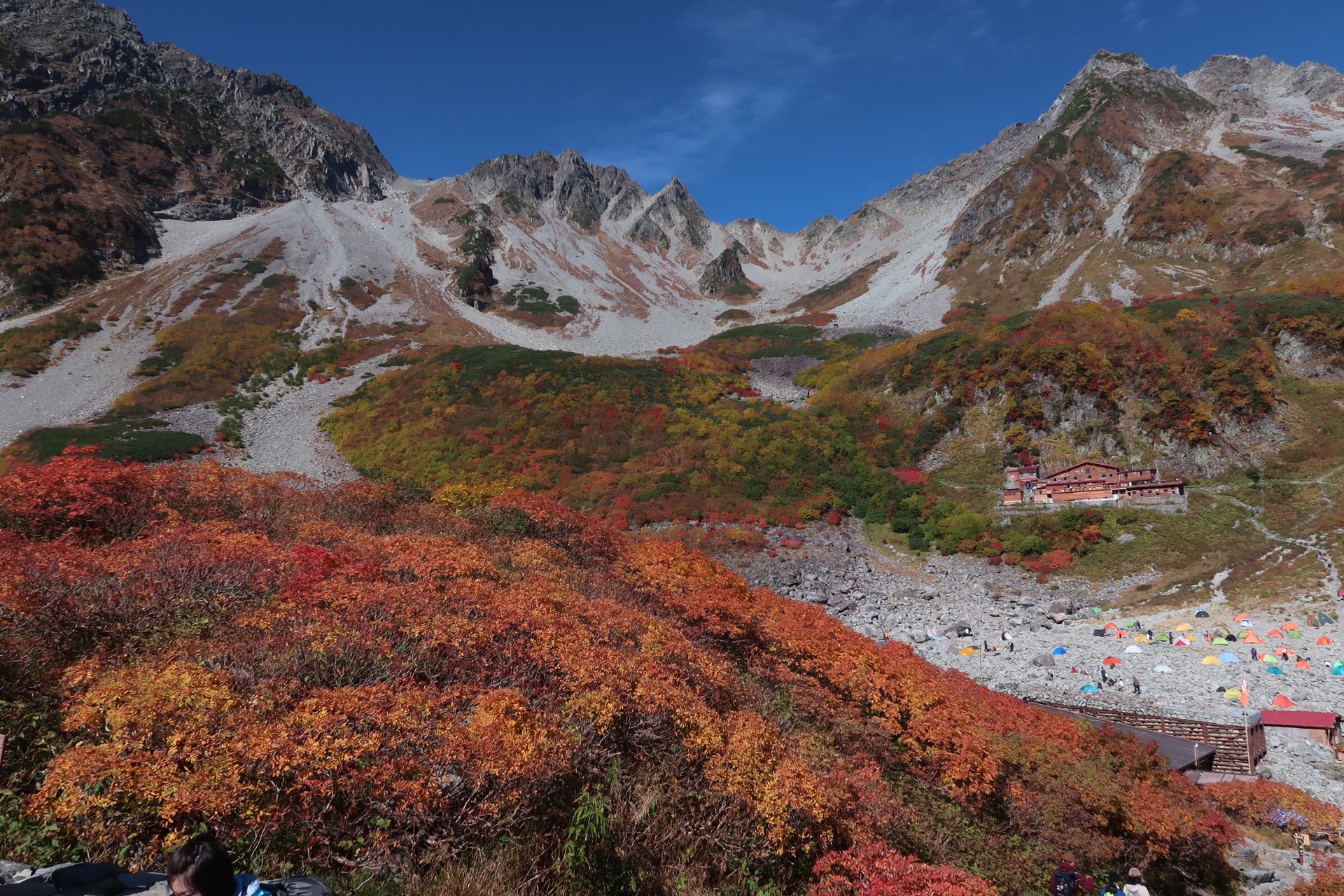 涸沢の紅葉と奥穂高岳 涸沢岳 ちょっぺさんの槍ヶ岳 穂高岳 上高地の活動データ Yamap ヤマップ