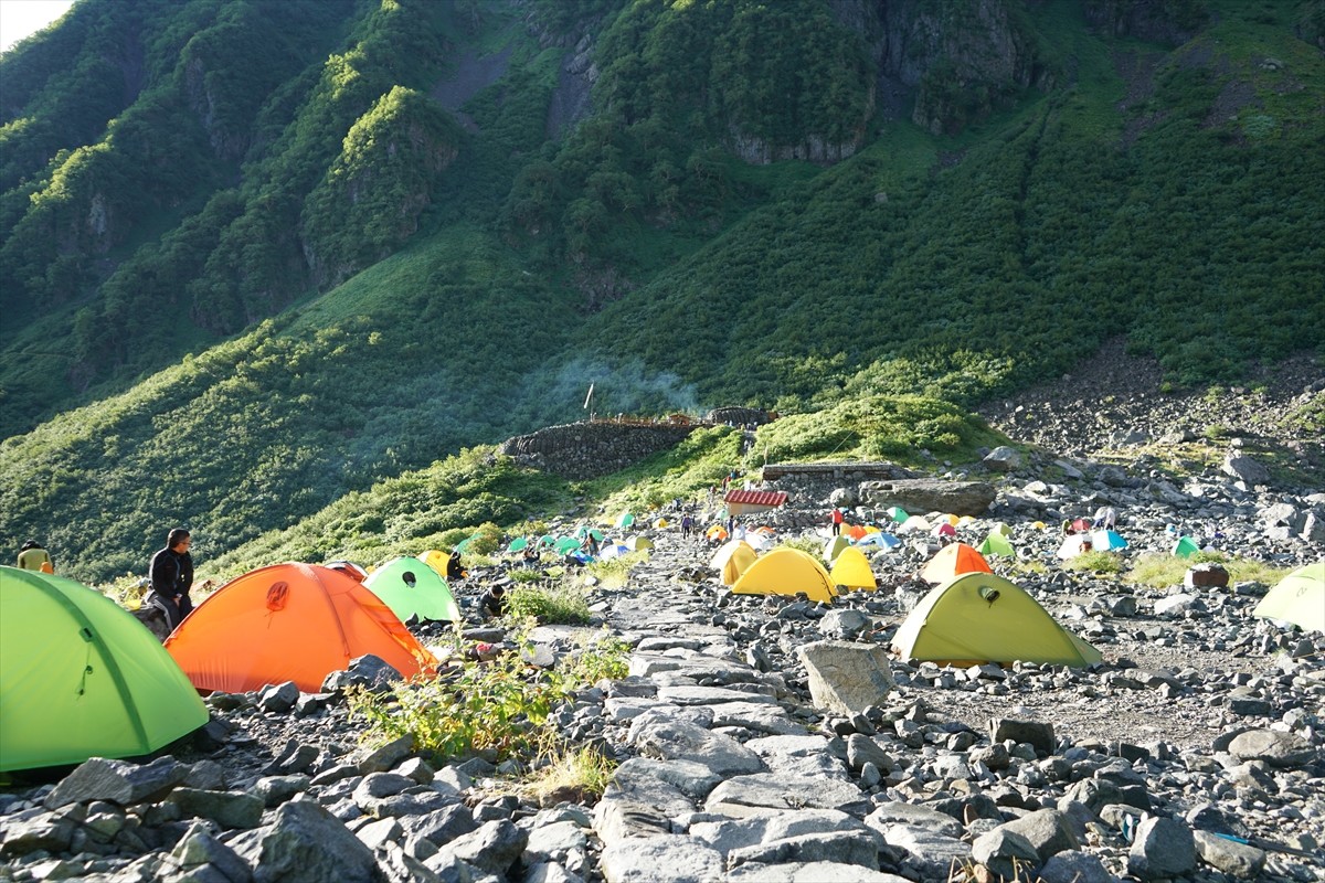 涸沢ヒュッテ パノラマテラスから望む涸沢カール トレッキングさんの槍ヶ岳 穂高岳 上高地の活動データ Yamap ヤマップ