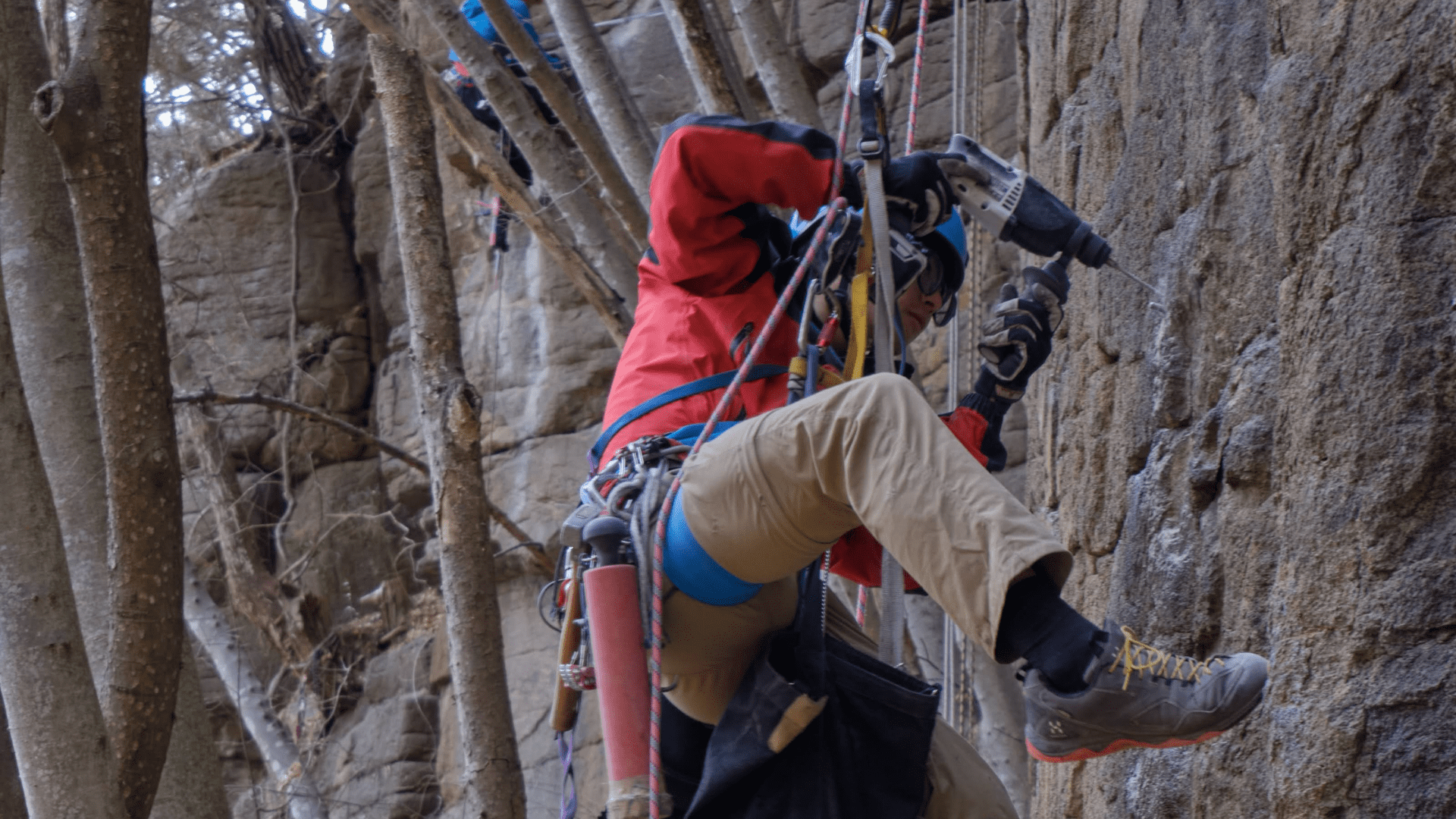 湯河原幕岩・クライミングエリア整備