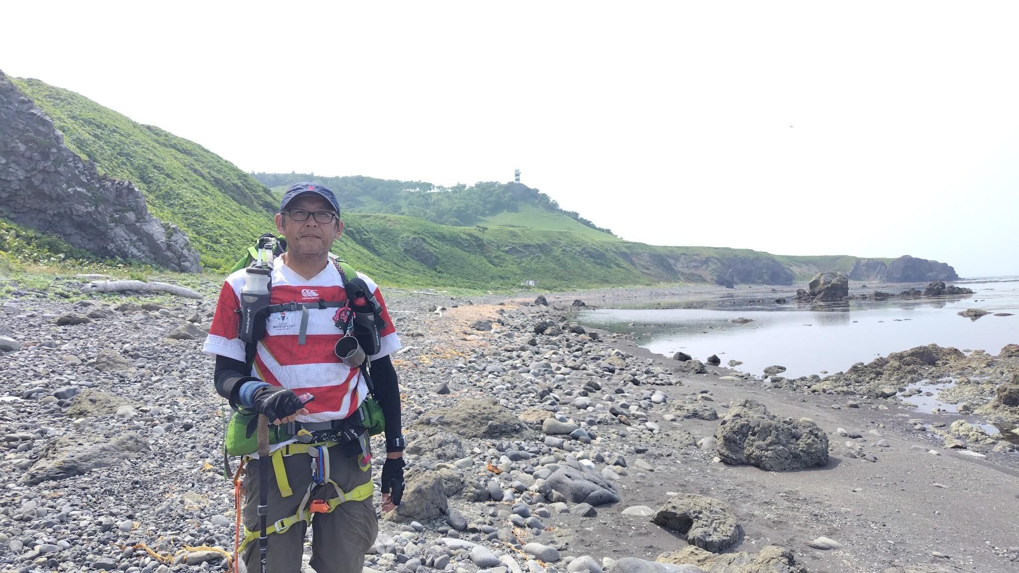 最後に灯台と一緒に、パシャ。