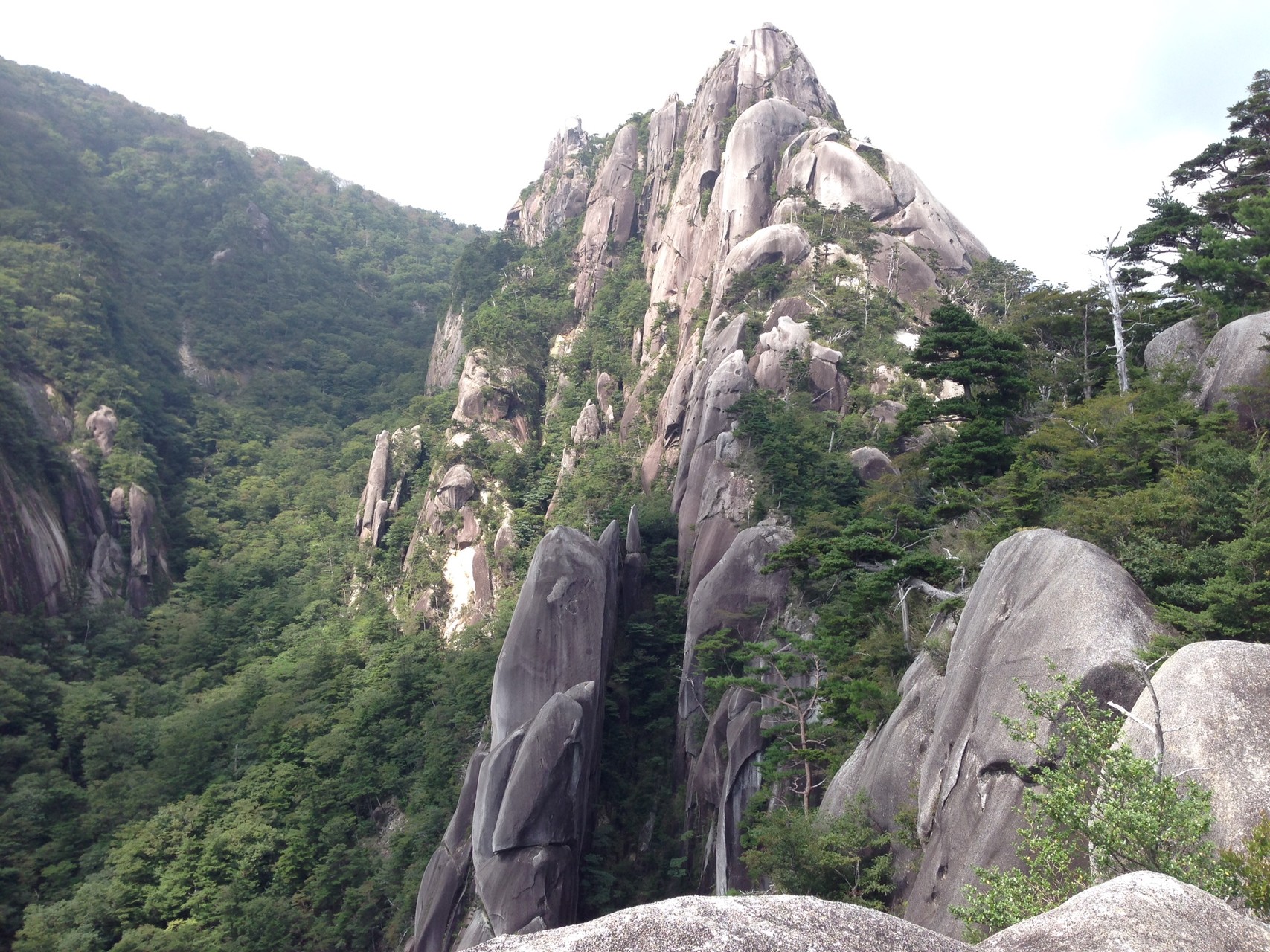 巨大な岩 岸壁とショボい山頂 大崩山 ルシウスさんの祖母山の活動データ Yamap ヤマップ