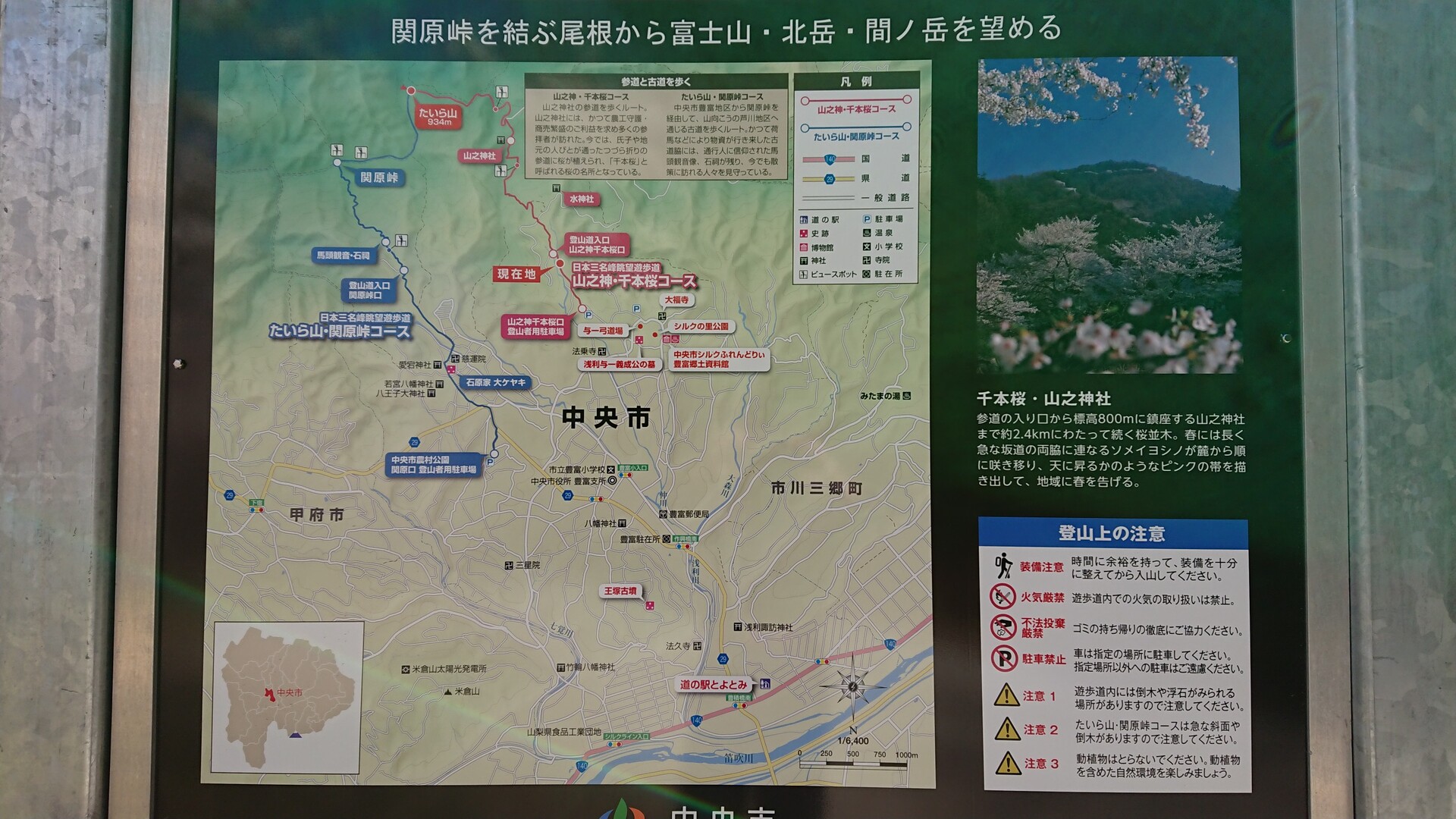 たいら山 山の神千本桜 Mt 8ninさんの甲府市の活動日記 Yamap ヤマップ