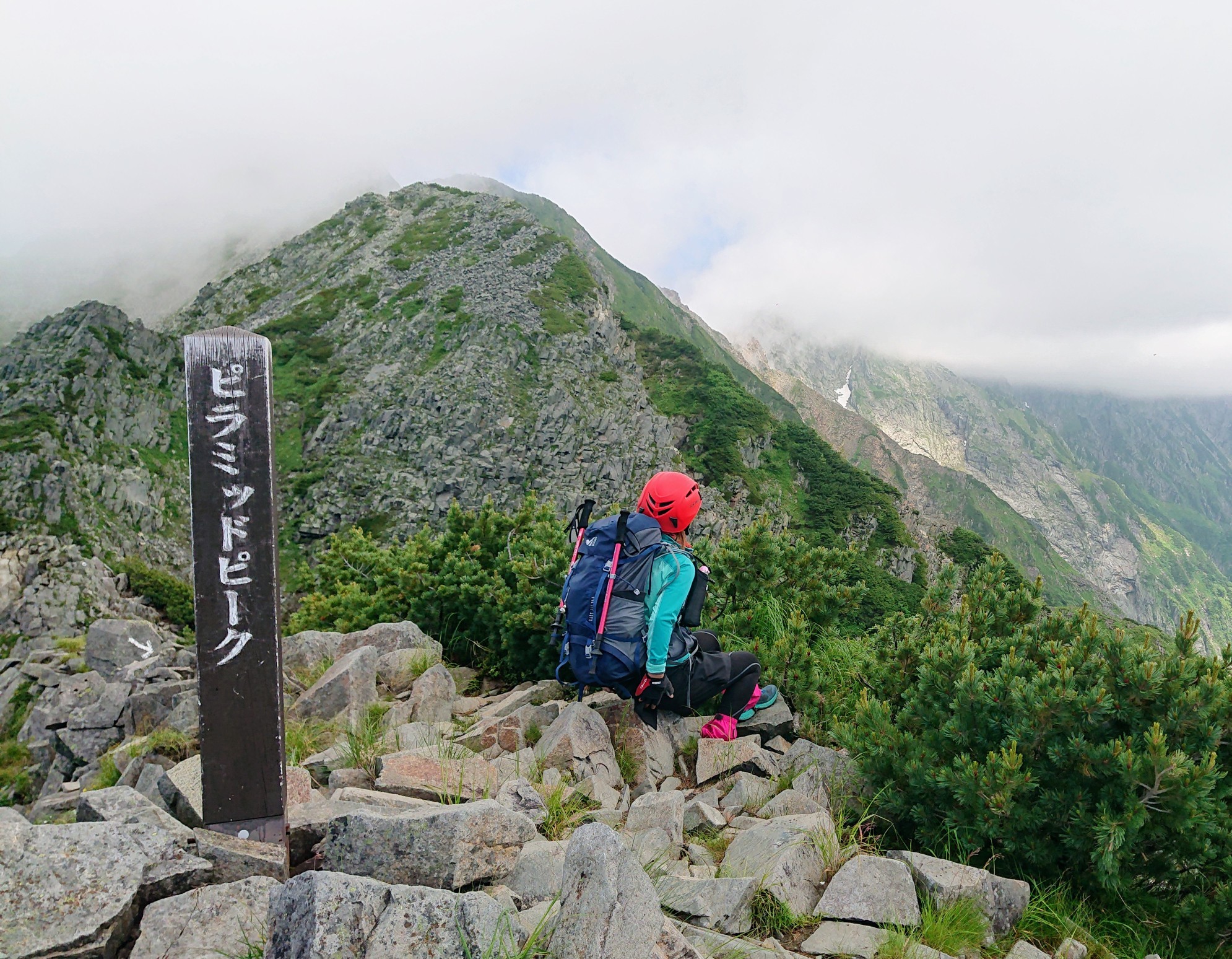 ピラミッドピークより憧れの西穂高岳を望む 上高地 西穂丸山 独標 ﾋﾟﾗﾐｯﾄﾞﾋﾟｰｸ カオリンさんの槍ヶ岳 穂高岳 上高地の活動データ Yamap ヤマップ