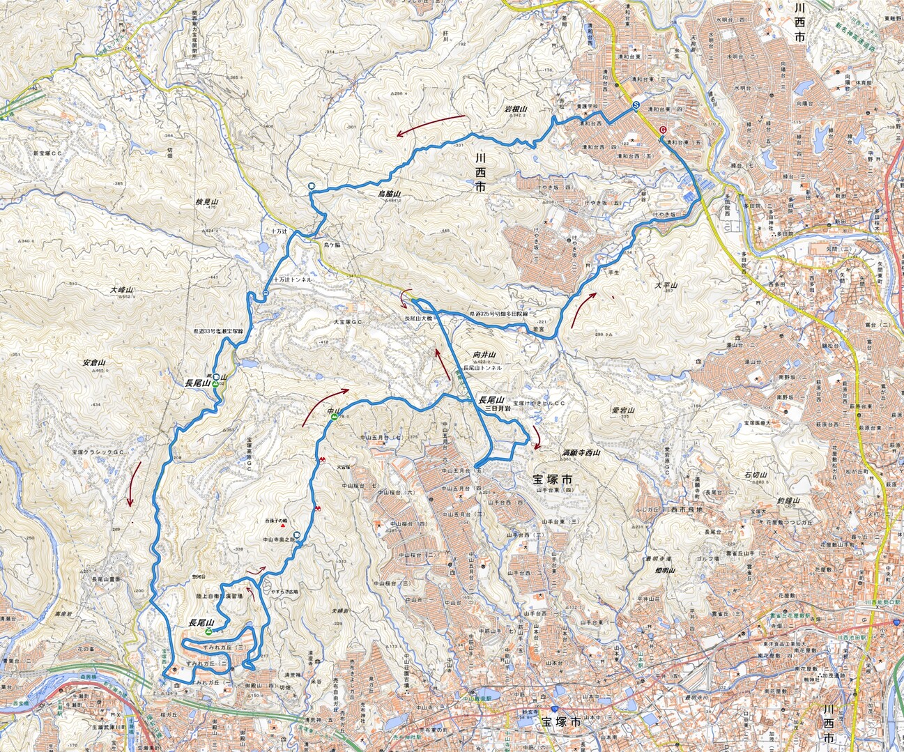 長尾山 長尾山 長尾山 長尾山トンネル 兵庫県宝塚市 安濃爾鱒 X4 さんの北摂里山トレイル 伊丹市 宝塚市 川西市 猪名川町エリア の活動日記 Yamap ヤマップ