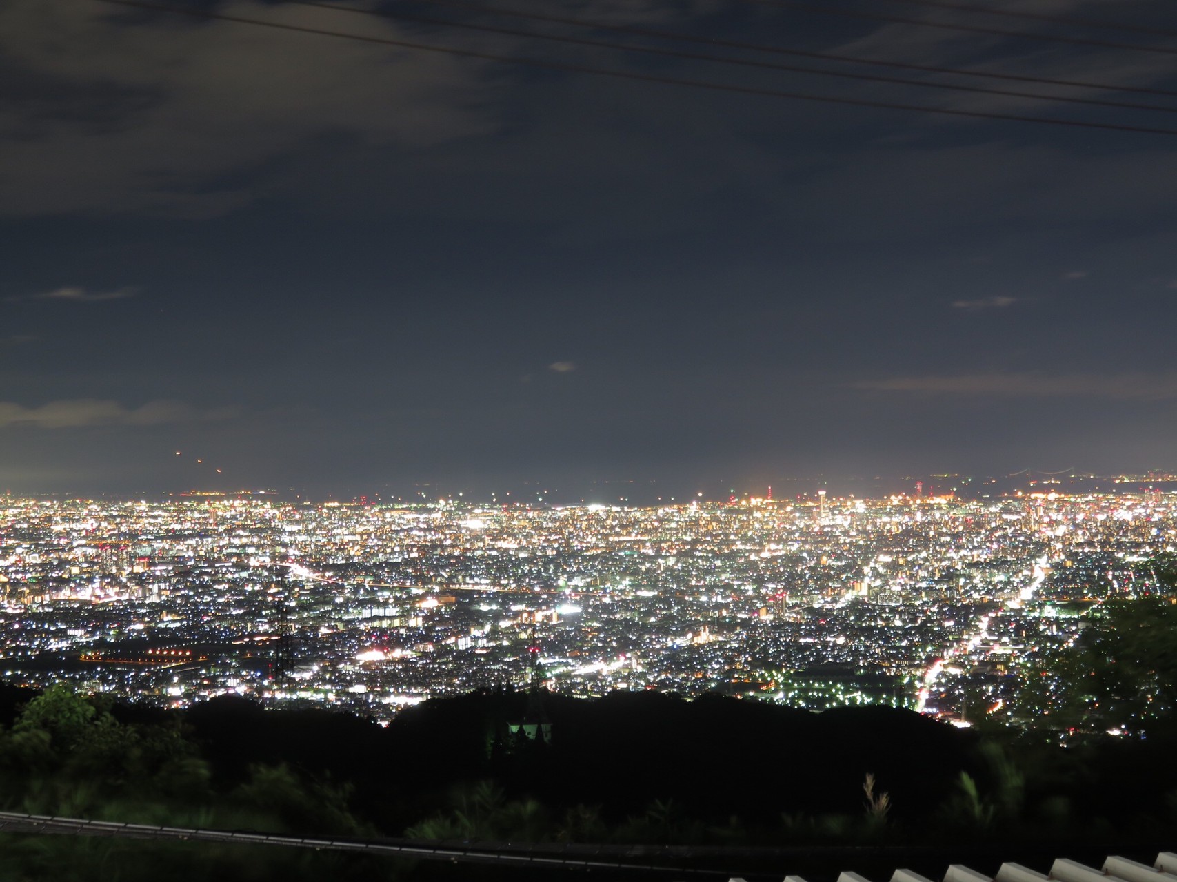 100万ドルの夜景 最高の夜景 生駒山 8月28日 草人間2代目さんの生駒山 神津嶽 大原山の活動データ Yamap ヤマップ