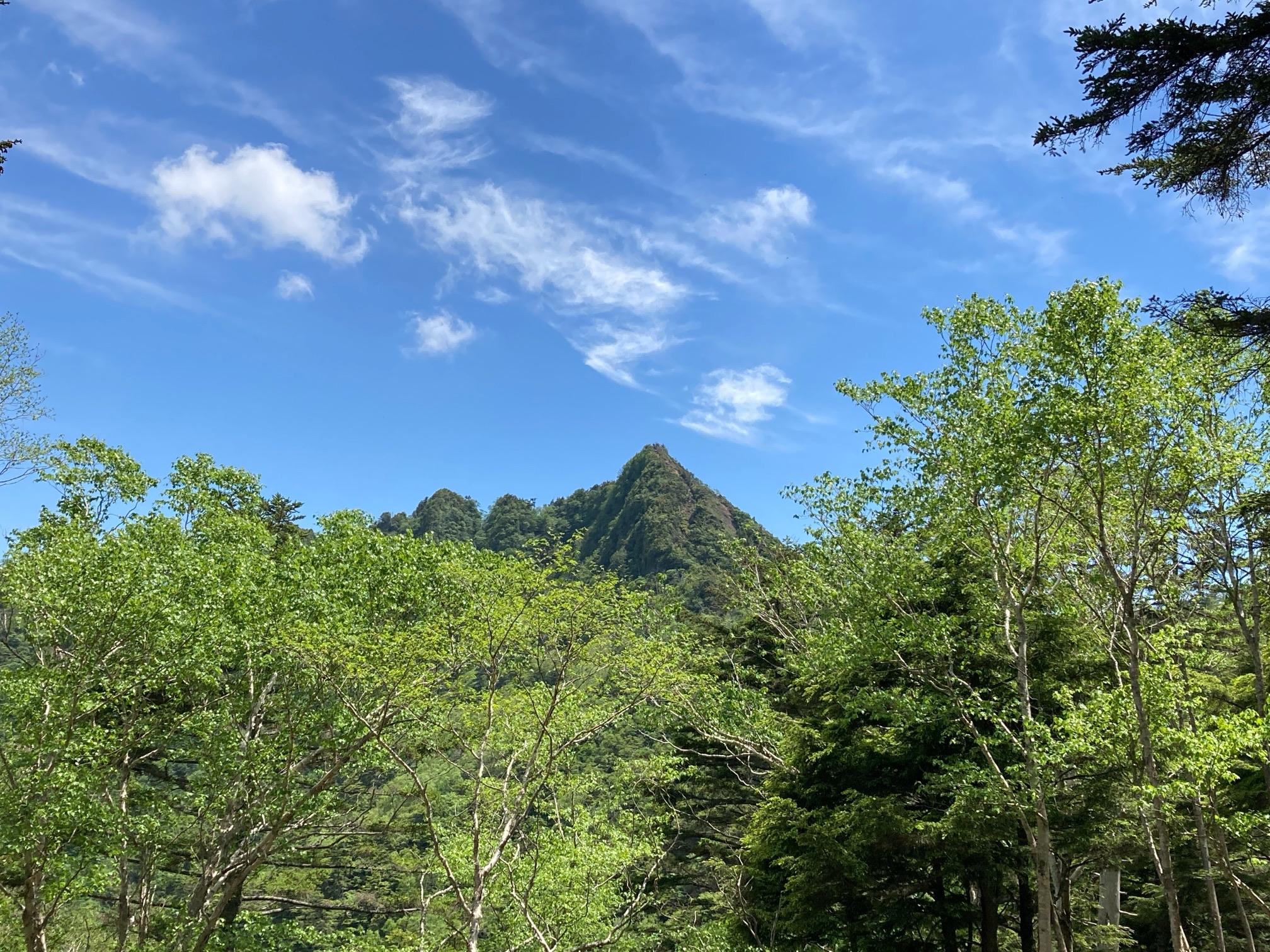 皇海山・袈裟丸山・庚申山 頂上からの鋸山