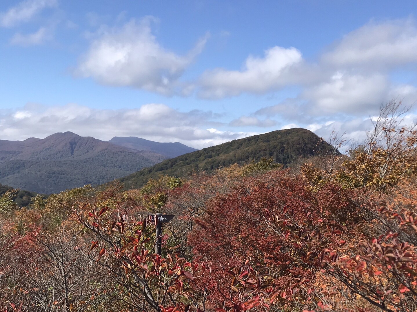 泉ヶ岳19 10 15 紅葉を求めて夫婦登山 あっきーさんの船形山 御所山 泉ヶ岳 蛇ヶ岳の活動日記 Yamap ヤマップ