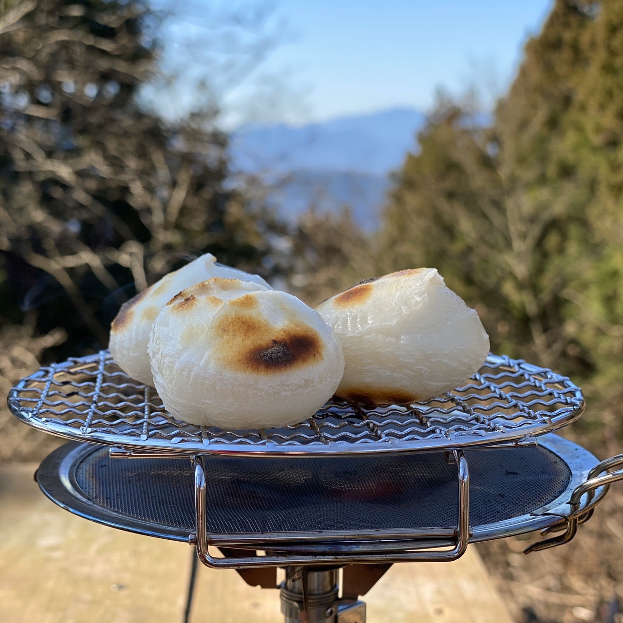 景信山で餅を焼く ムラさんの高尾山 陣馬山 景信山の活動日記 Yamap ヤマップ