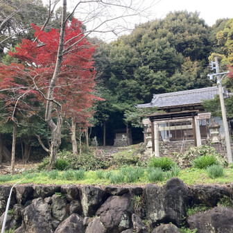 愛宕神社と紅葉のコラボ🍁
