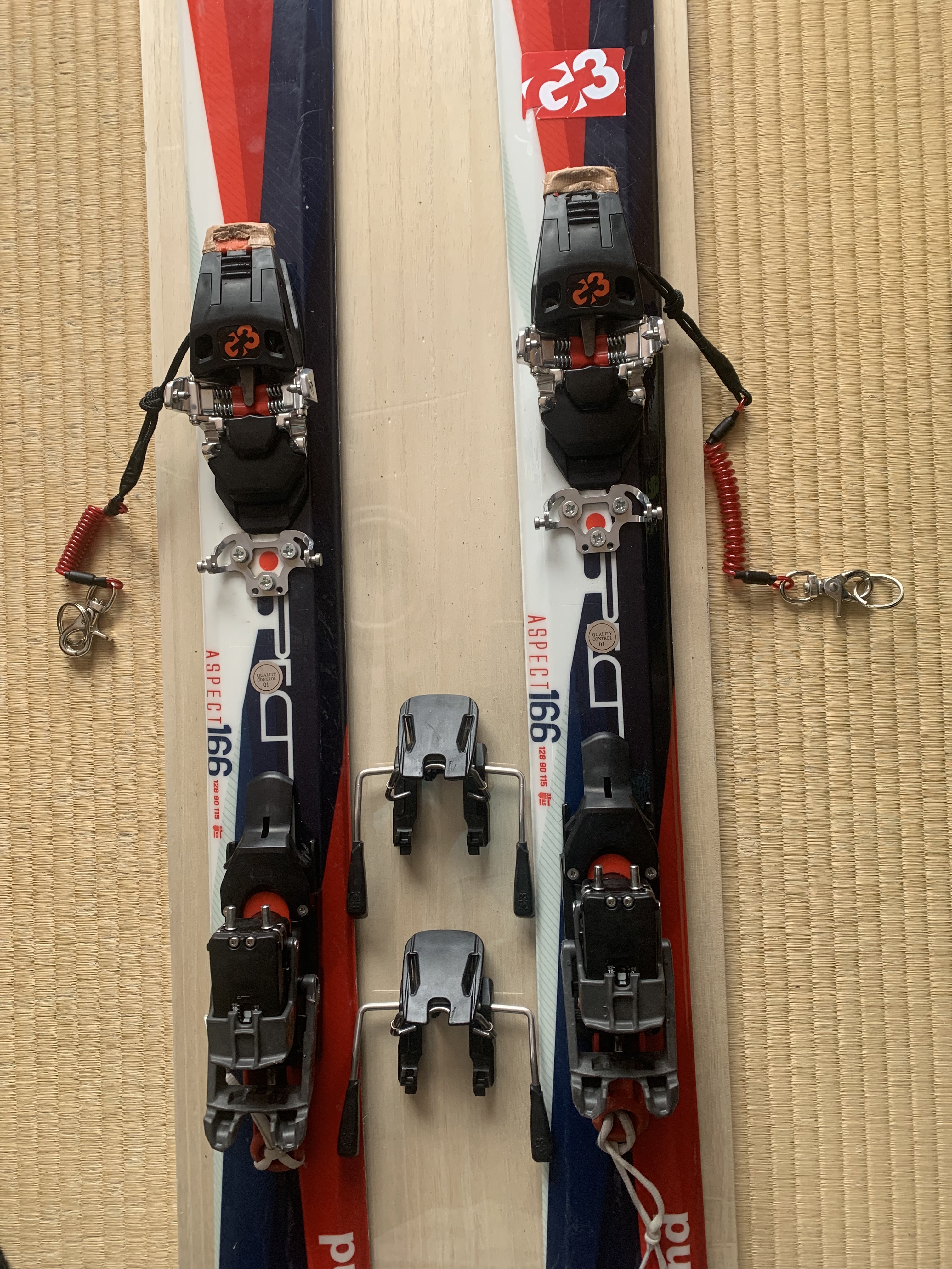 山スキー アルペン ビンディング シルバー/黒 ディアミール