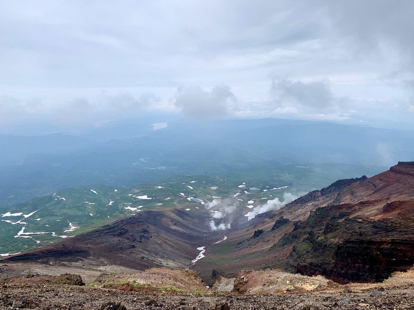 旭岳で花見 中岳温泉にて足湯 はととんさんの大雪山系 旭岳 トムラウシの活動データ Yamap ヤマップ