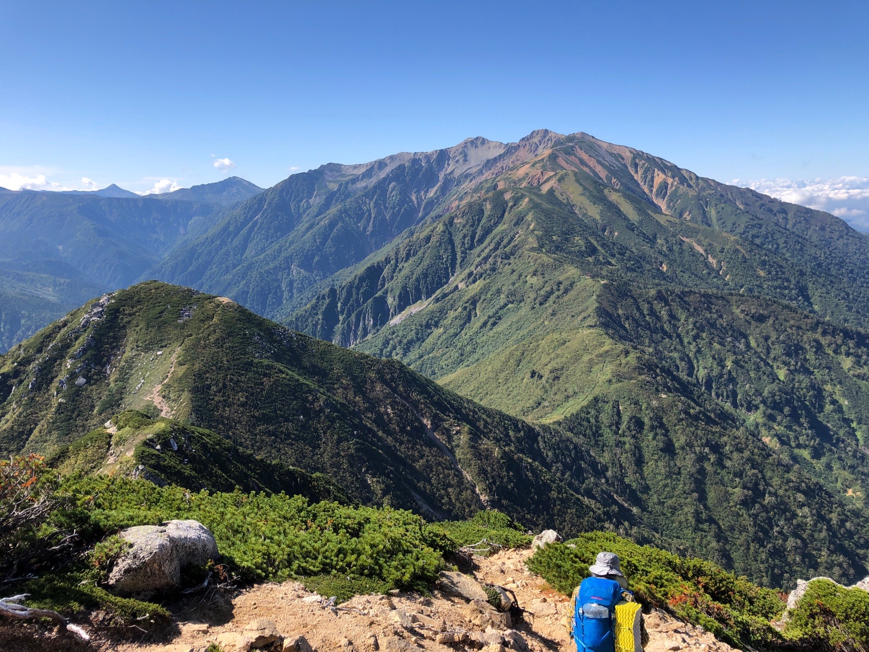 立山から薬師岳まで大縦走 2日目 もみじふくさんの水晶岳 薬師岳 黒部五郎岳の活動データ Yamap ヤマップ
