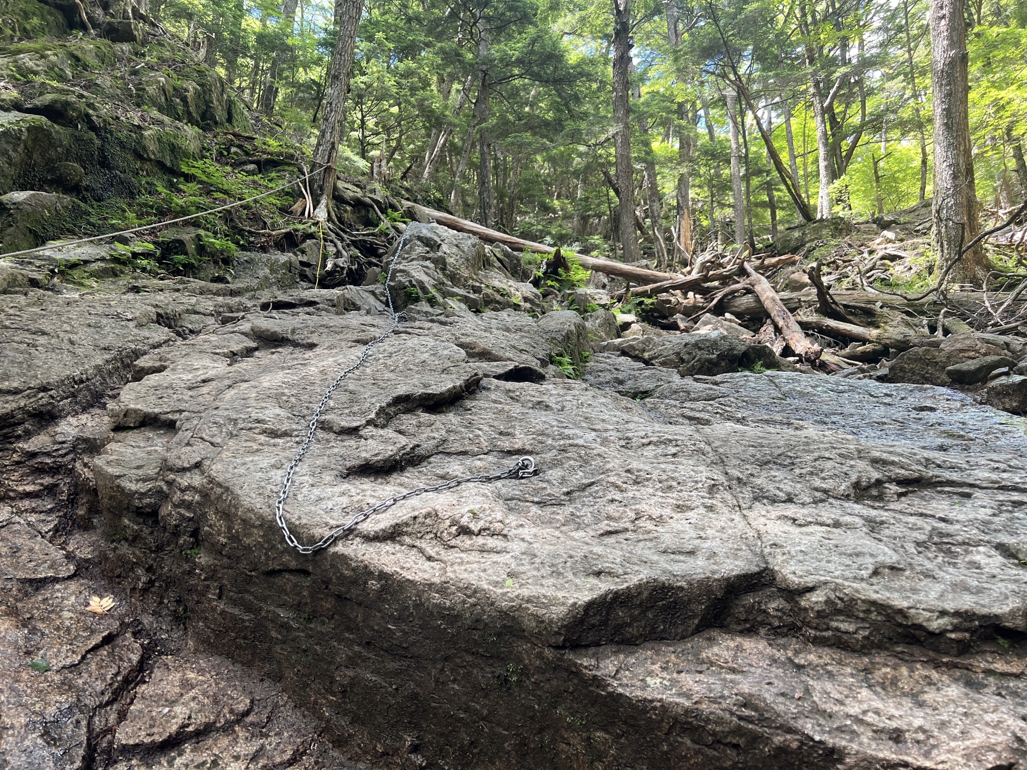 時おり、現れる鎖場
