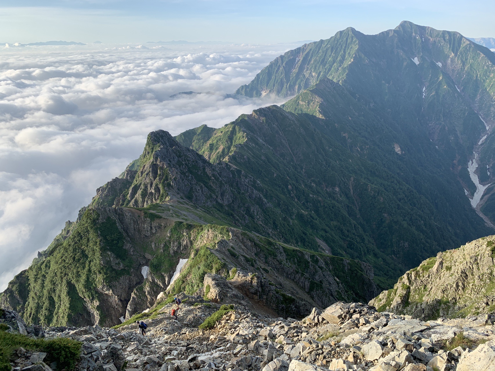 5泊6日やや後立山連峰縦走の旅 Omutuxaさんの鹿島槍ヶ岳 五竜岳 五龍岳 唐松岳の活動データ Yamap ヤマップ