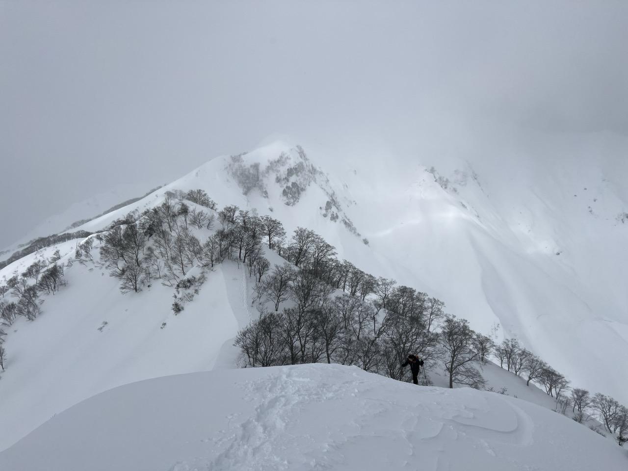 谷川岳・七ツ小屋山・大源太山 天気悪い、風ある
