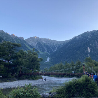 槍ヶ岳・穂高岳・上高地 あそこまで登るのか〜と不安になった朝