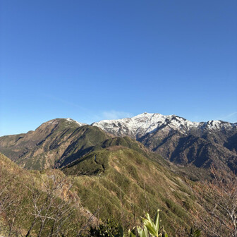 これから向かう一二三ノ峰