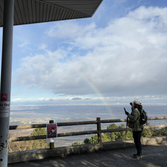 タイミング良く虹が…🌈