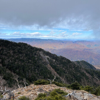 一里ケ曽根独標で福島方面、
女峰山はガスガスなのでここで🤳