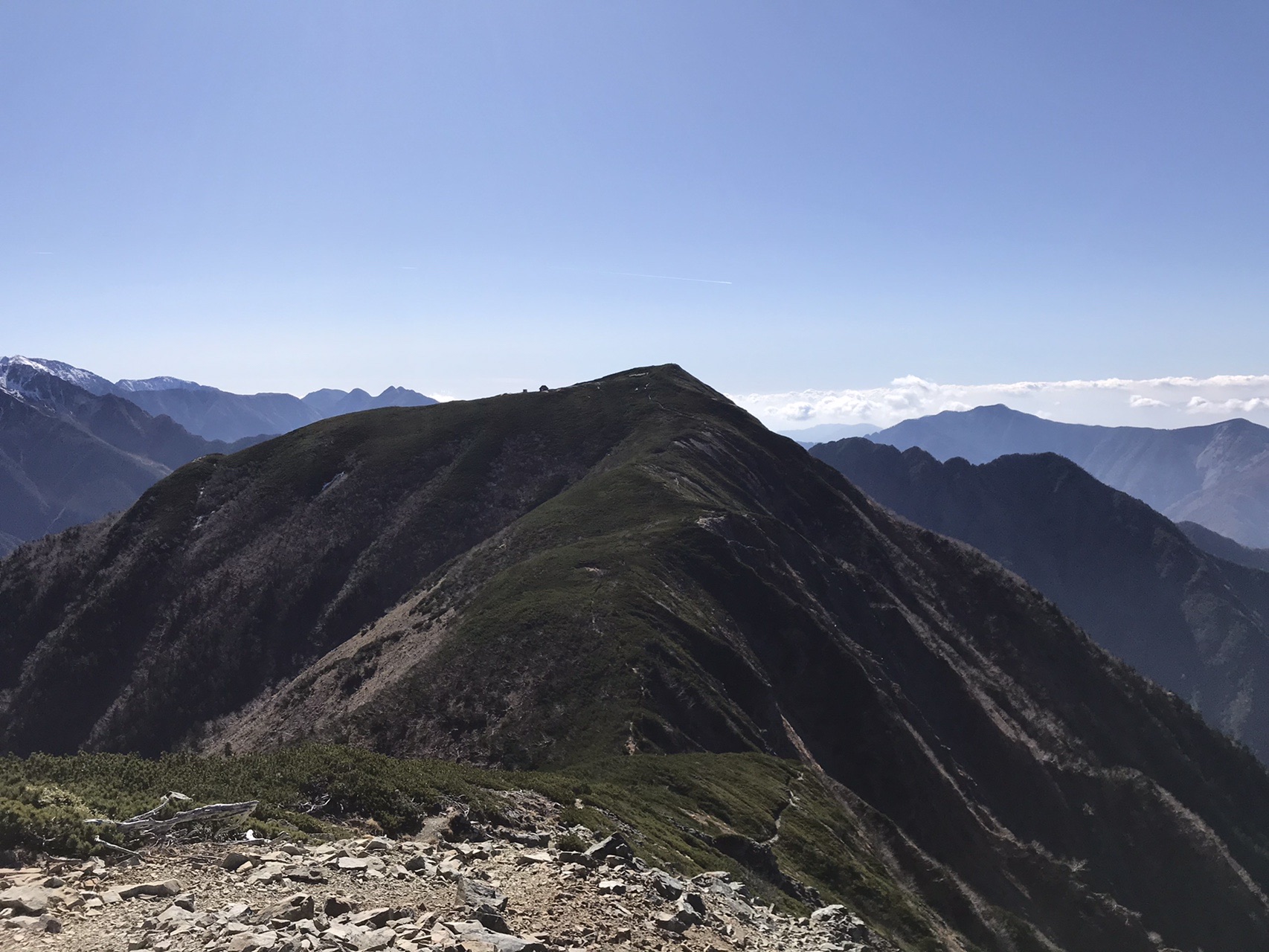 のんびり小河内岳避難小屋泊 南アルプス ゆっちさんの塩見岳 権右衛門山 蝙蝠岳の活動データ Yamap ヤマップ