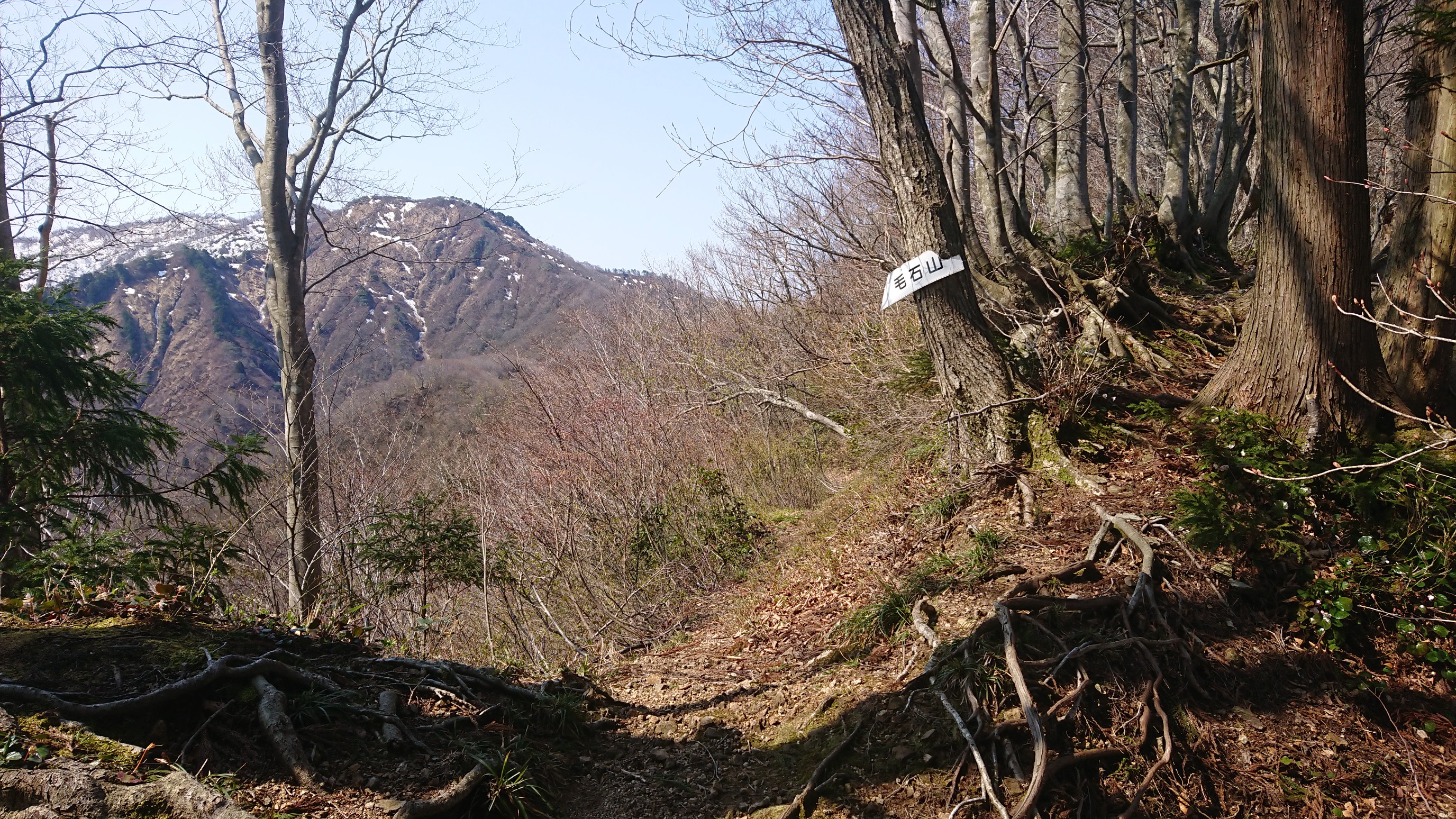 木六山・銀次郎山 毛石山見えました