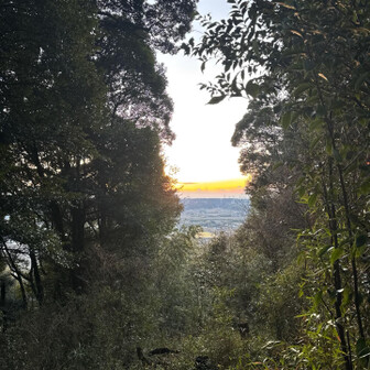 船塚山 ギリ日の入見えない