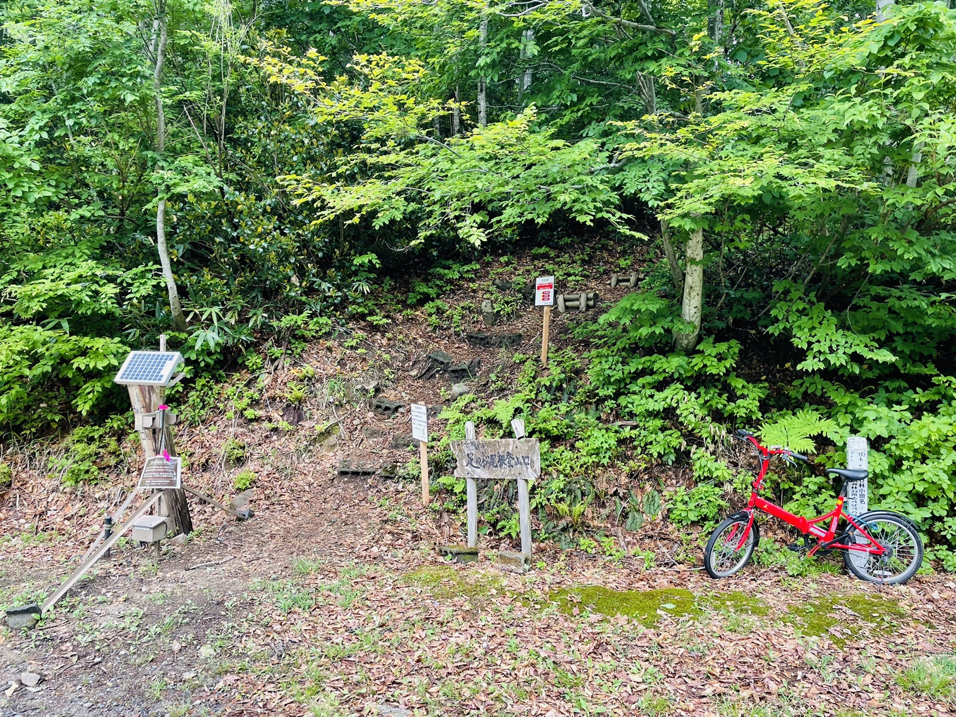 YAMAPでよく見る登山口✨
登山届出してでっぱつ👊
（スタート遅過ぎで既に誤算問題