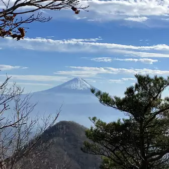 茅ヶ岳と富士山