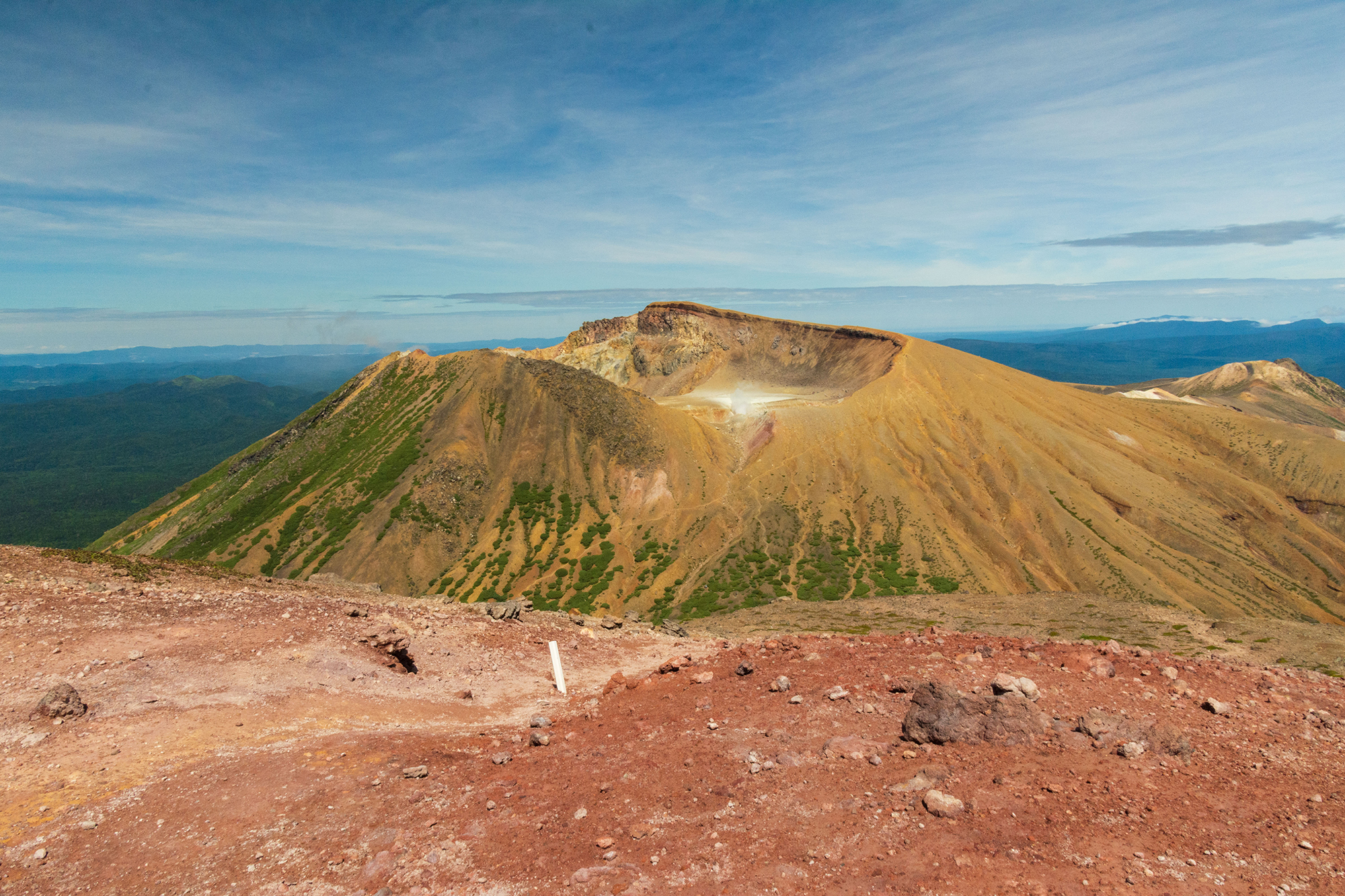 雌阿寒岳 阿寒富士 楽しい仲間との賑やかな登山 鍋仮面さんの雌阿寒岳 阿寒富士 白湯山の活動データ Yamap ヤマップ