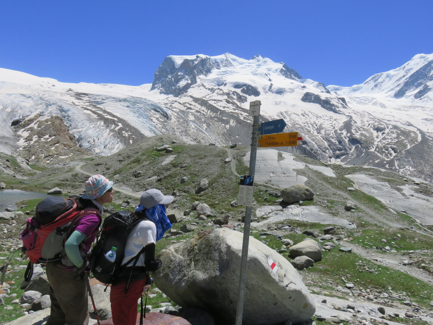 スイス山旅２日目 ローテンボーデン モンテローザ小屋を目指す が撤退 ザースフェーの写真26枚目 Yamap ヤマップ