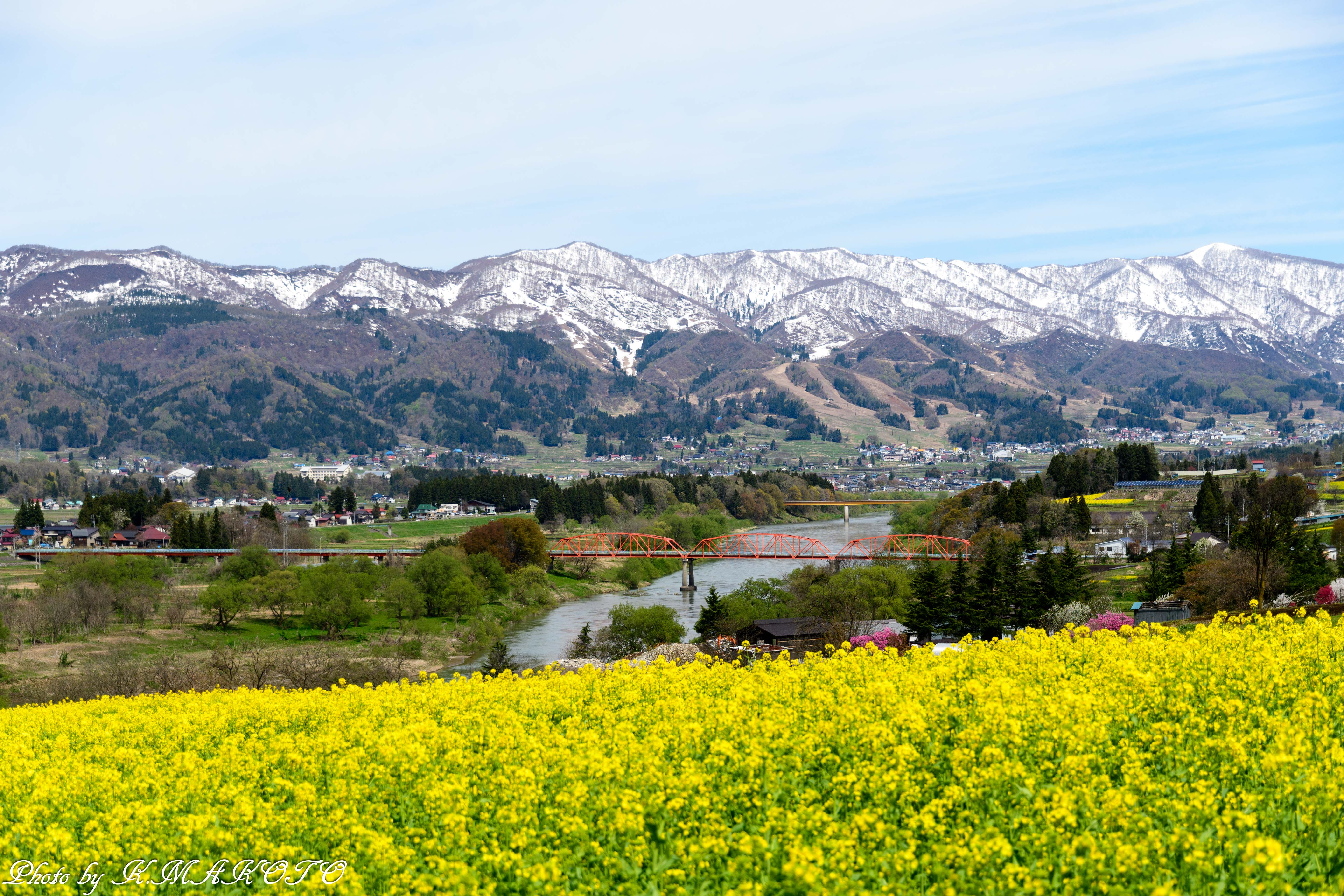 ｇｗ２日目は 飯山菜の花公園を散策 ちょこくっきーさんの千曲川その2 中央橋 湯滝橋 の活動日記 Yamap ヤマップ