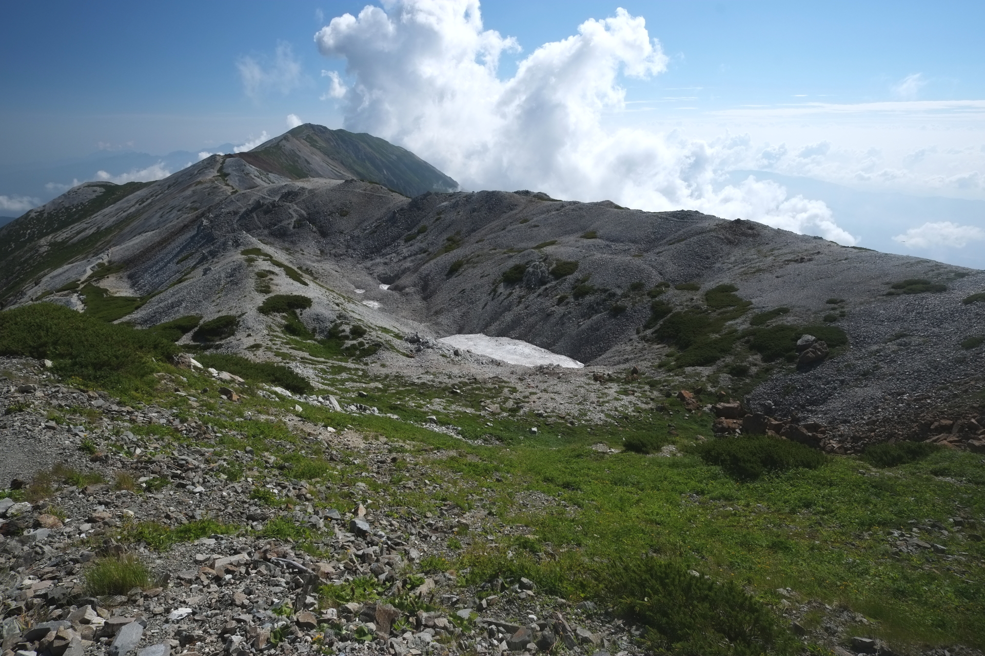 白馬岳 白馬大池山荘から往復 蓮華温泉下山 19 08 18 L310さんの雪倉岳 朝日岳 風吹岳の活動日記 Yamap ヤマップ