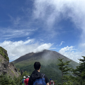 浅間山のお目見え