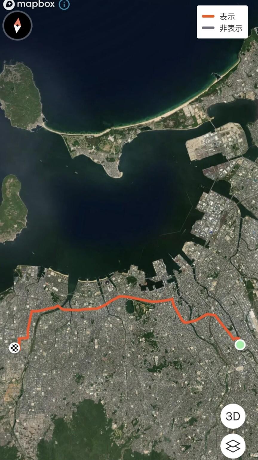 毎日 福岡市内をコースかえながら自転車通... / 自転車通勤さんのモーメント YAMAP / ヤマップ