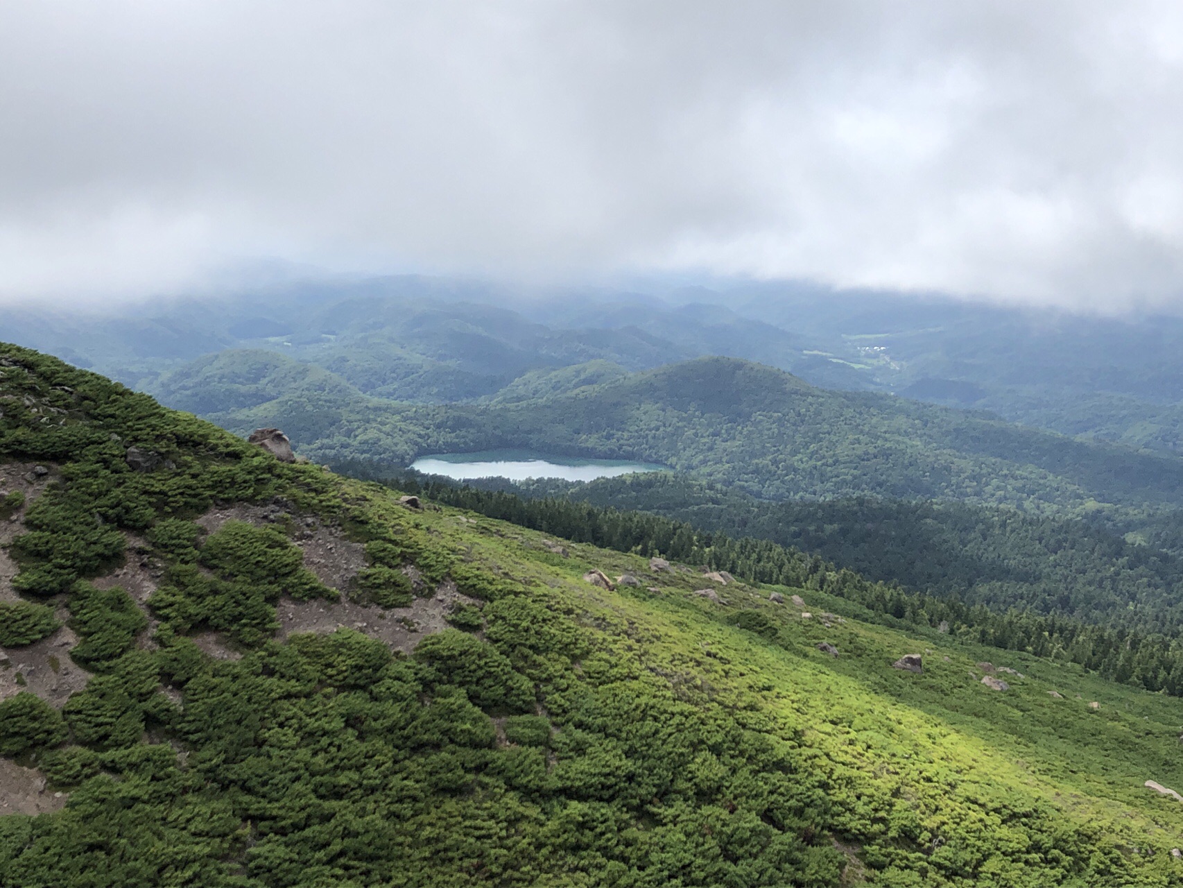 子連れ登山 雌阿寒岳 熊と遭遇 ７合目で無念の撤退19 08 24 くおんさんの雌阿寒岳 阿寒富士 白湯山の活動データ Yamap ヤマップ