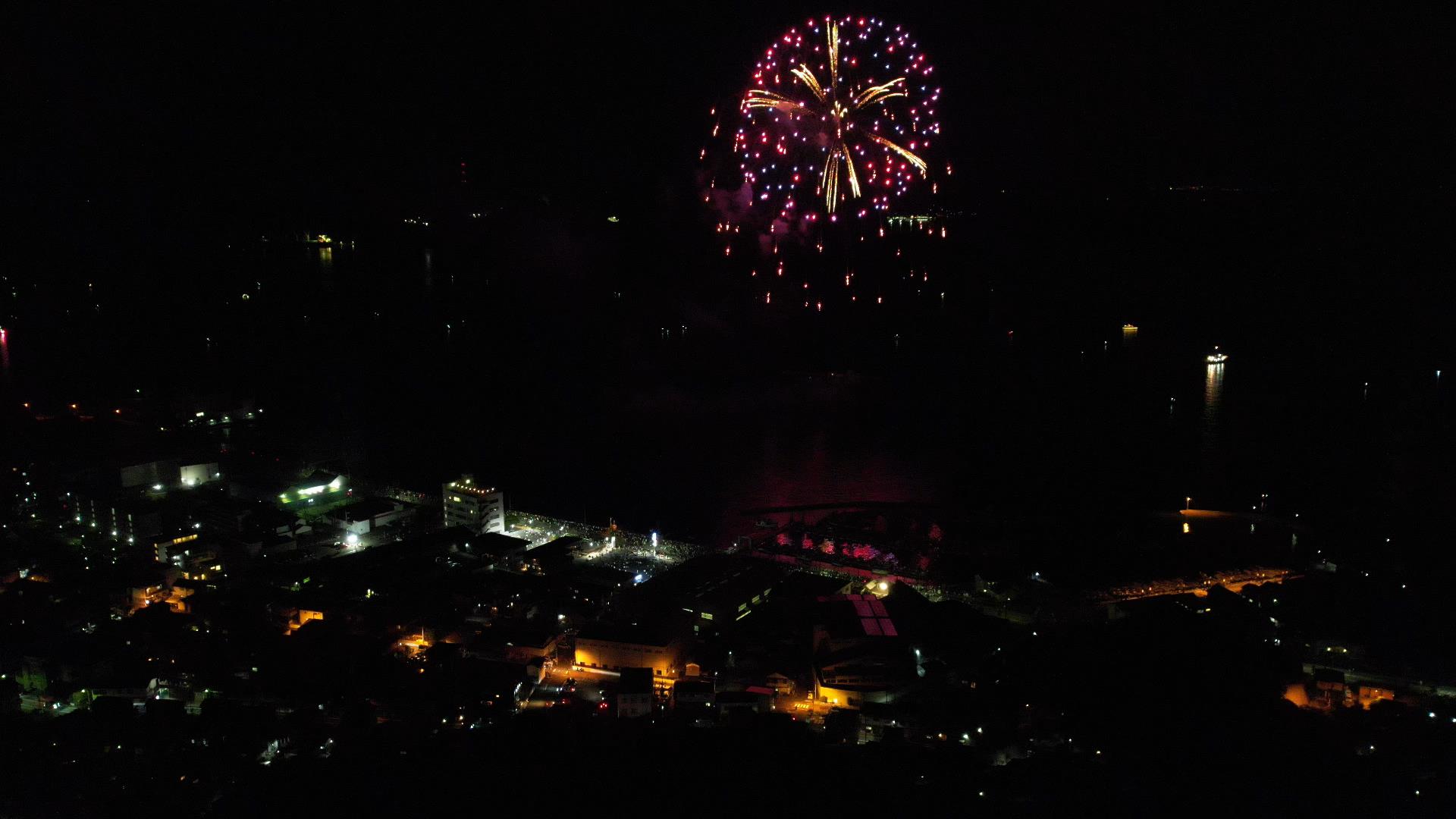 玉野花火大会 大仙山より 22 08 07 Keitaさんの玉野市の活動データ Yamap ヤマップ