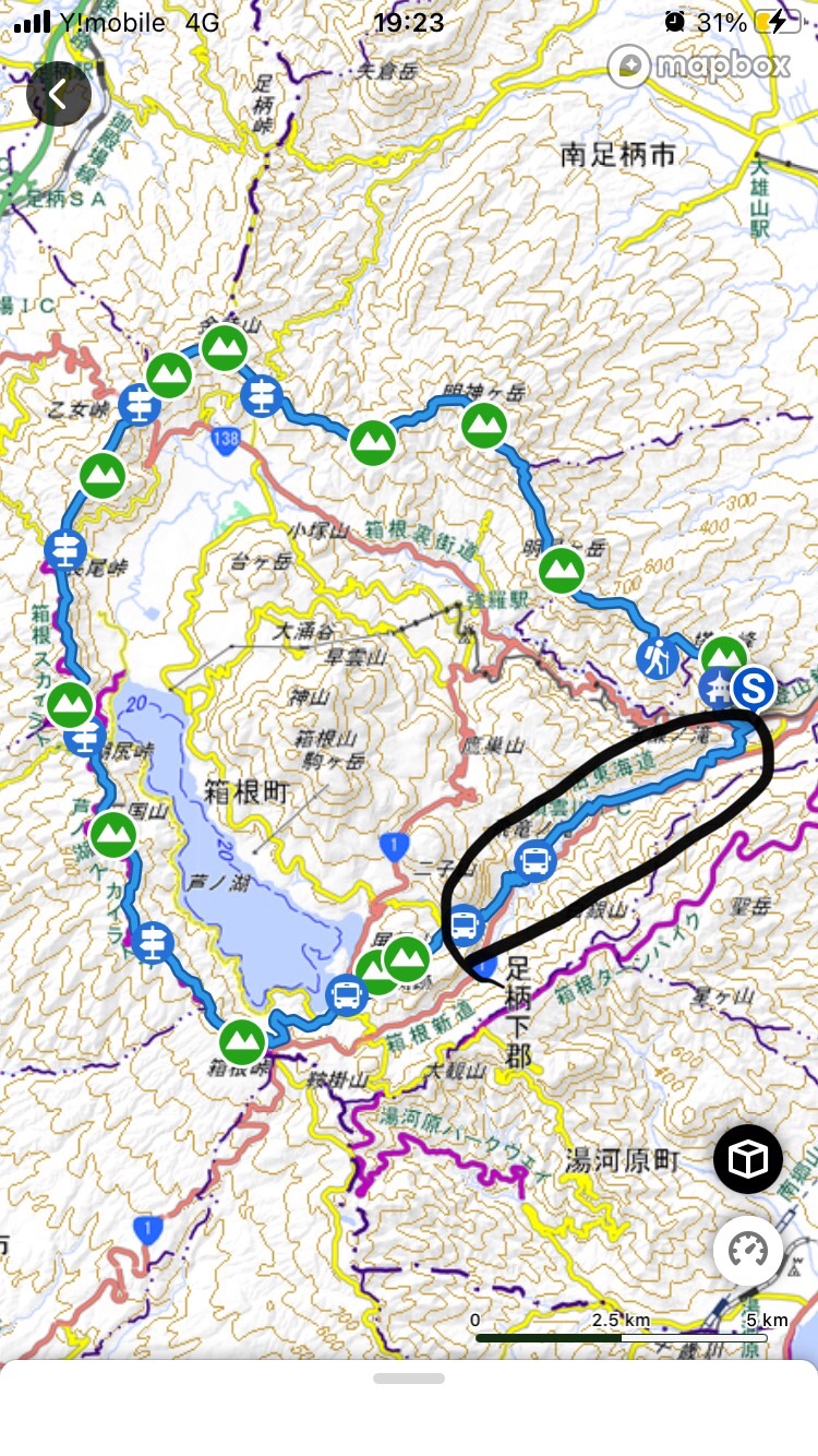 なんちゃって箱根外輪山一周トレイル たけcyさんの箱根山 神山の活動データ Yamap ヤマップ