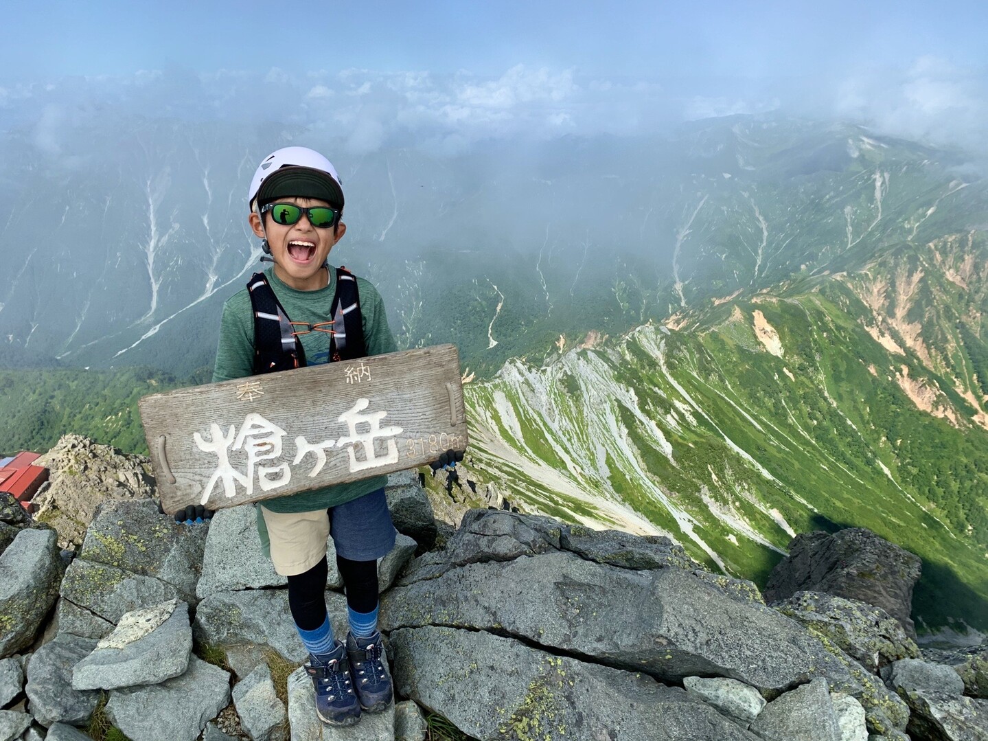 【親子登山】南岳新道⇨槍ヶ岳