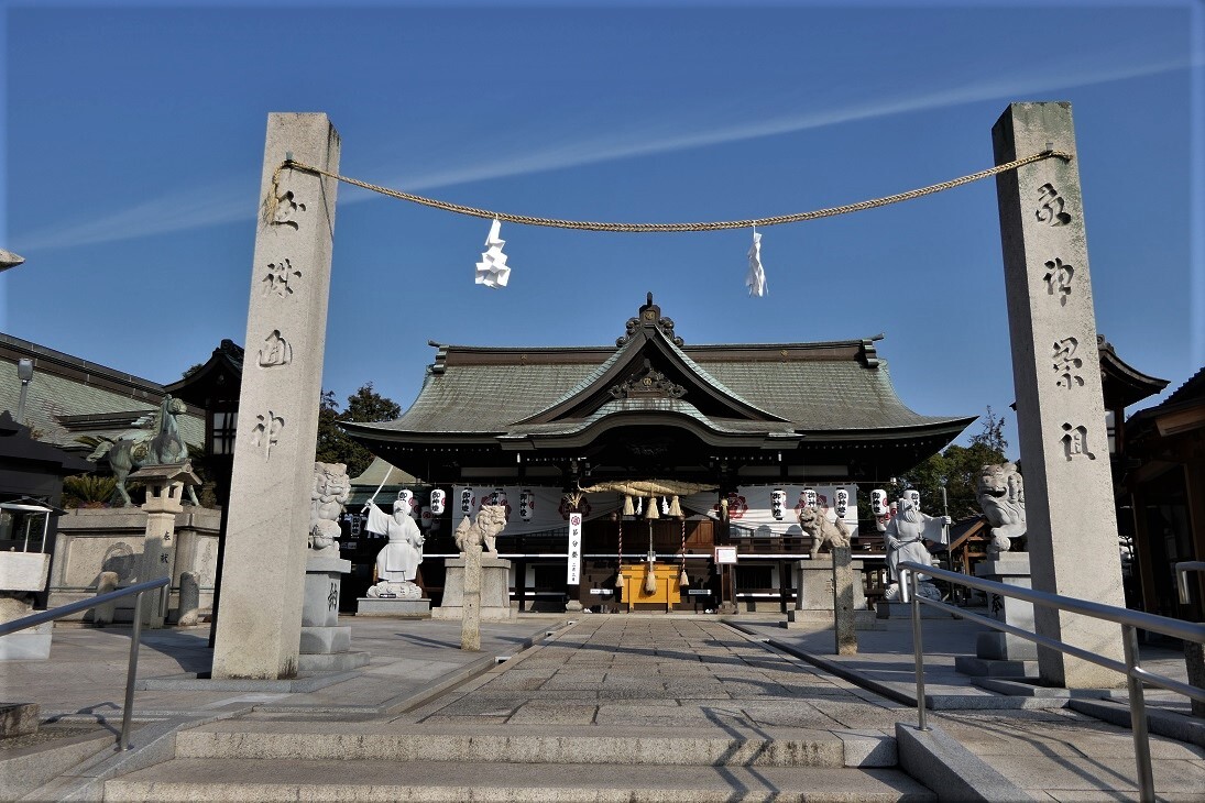 笠岡満喫 道通神社 御嶽山 カブトガニ博物館 笠岡ベイファーム 毛野無羅山 青佐山 御嶽山 岡山県笠岡市 の写真13枚目 13道通神社拝殿 猿田彦命 サルタヒコノ Yamap ヤマップ