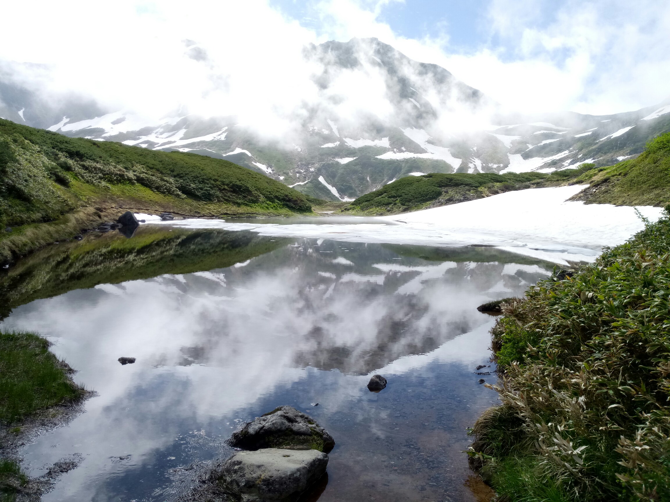 梅雨空の下でも満喫したよ立山 雄山 浄土山 19 07 13 7 15 もすさんの立山 雄山 浄土山の活動データ Yamap ヤマップ