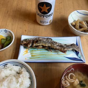 イワナ定食