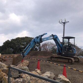 小牧市 三角点のある所は工事中でした。