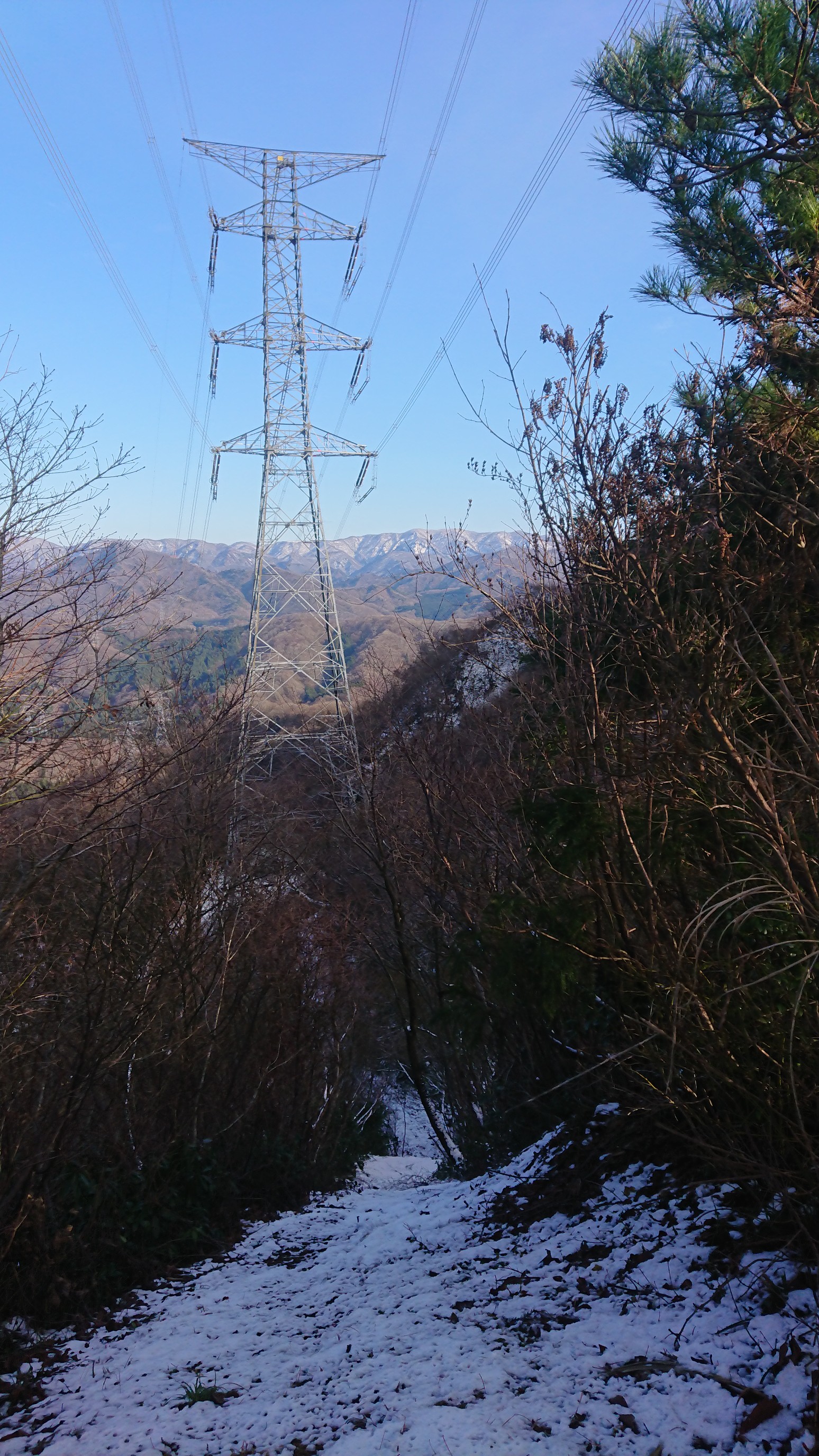 木六山・銀次郎山 奥は日倉山
100鉄塔
